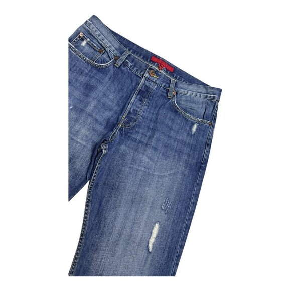 FCUK FRENCH CONNECTION Vintage Y2K Designer Baggy Denim Jeans Mens 34" - Picture 3 of 6